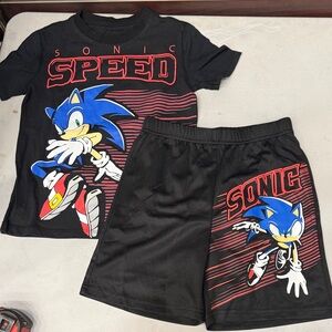 Sonic Kids Matching Set - Black and Blue